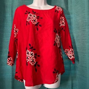 🆕✨ Loose Red Blouse